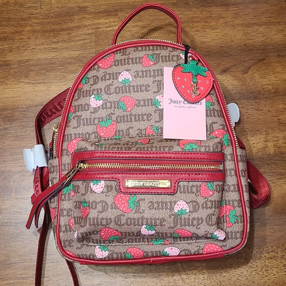 Juicy Couture strawberry backpack NWT main image 6